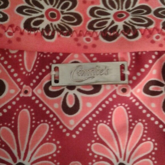 Candies Size Medium Juniors Swim Bathing Suit Bottoms Red Aqua Floral Print New - Picture 4 of 6